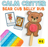 Calm Critters SEL Bundle | Coping Skills Crafts & Lesson Plans | Calm Corner Activities for Kids K-1 Counseling Resources