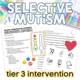 Selective Mutism Tier 3 Intervention with Individual Session Plans
