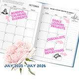 2025-2026 School Counselor Planner – Ready to Ship - Flowers
