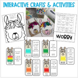 Worry Workbook by the Calm-a-Llama for 3rd-7th grade