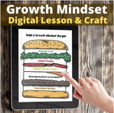 Growth Mindset Digital Lesson and Printable Craft