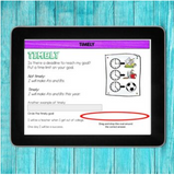 SMART goals for Google Slides for 2nd-8th grade