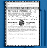 Printed SEL Daily Check-in Journal with weekly Growth Mindset & Mindful Prompts (for TEENS)