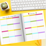 Printed Self Care Journal for Teachers