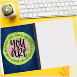 Printed Self Care Journal for Teachers