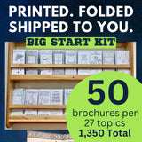 Printed Folded & Shipped Social Emotional Brochures Upper Elementary 50 X 27 topics