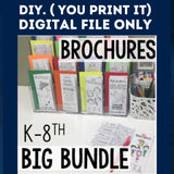 SEL brochure bundle including lower & upper elementary and middle school versions