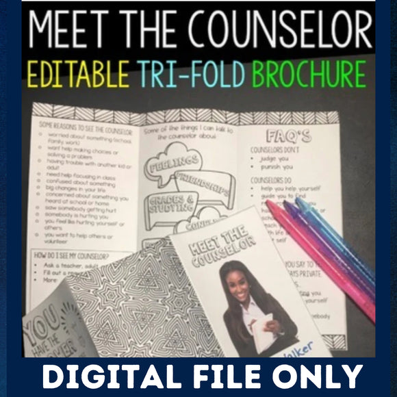 Meet the School Counselor Brochure for Students