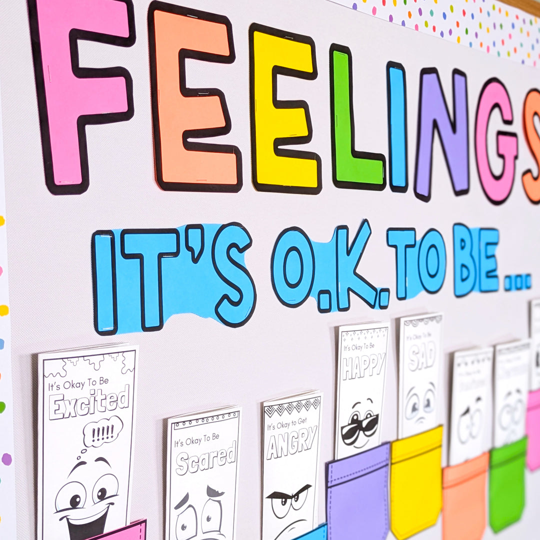 Emotions Brochures and Bulletin Board for School Counselors