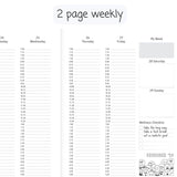 FREE Shipping Printed Color-Wave School Counselor Planner