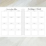 Free Shipping Printed Creamy School Counselor Planner 2024-2025 Size 9" X 11"