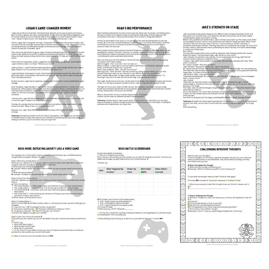 Anxiety Strategies Playbook for Tween and Teen Boys