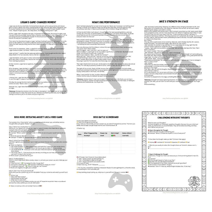 Anxiety Strategies Playbook for Tween and Teen Boys