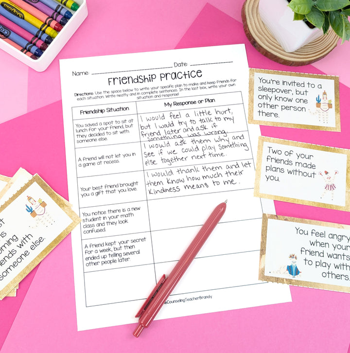 Llama-Themed Friendship Curriculum for Upper Elementary &amp; Middle School