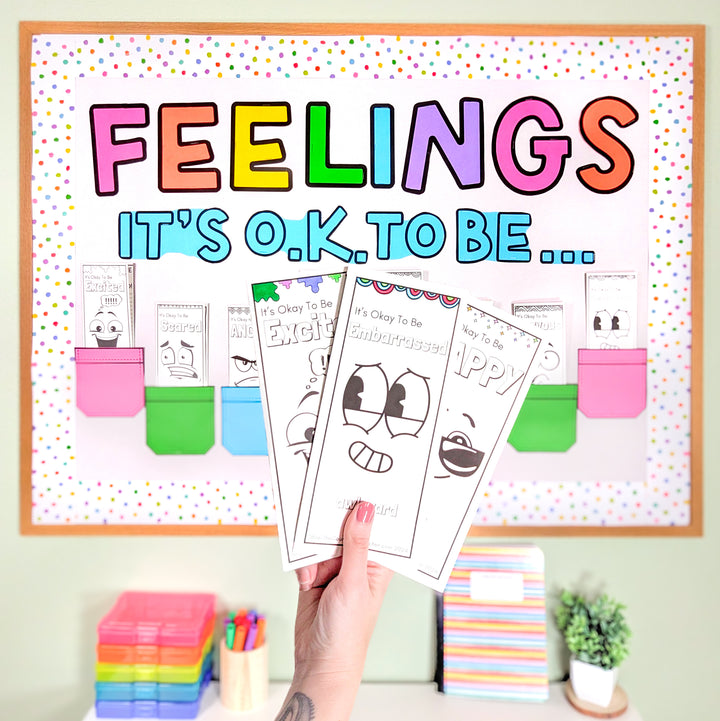 Emotions Brochures and Bulletin Board for School Counselors