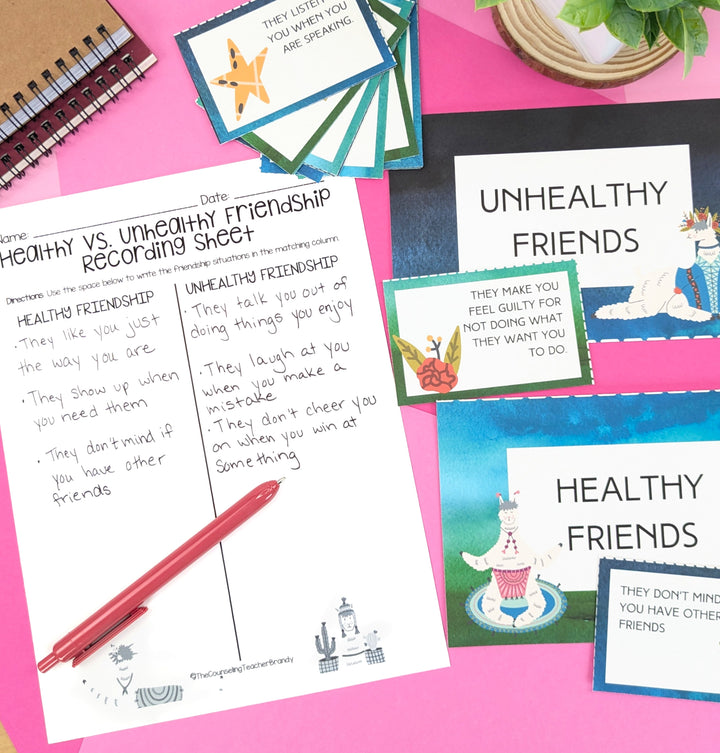 Llama-Themed Friendship Curriculum for Upper Elementary &amp; Middle School