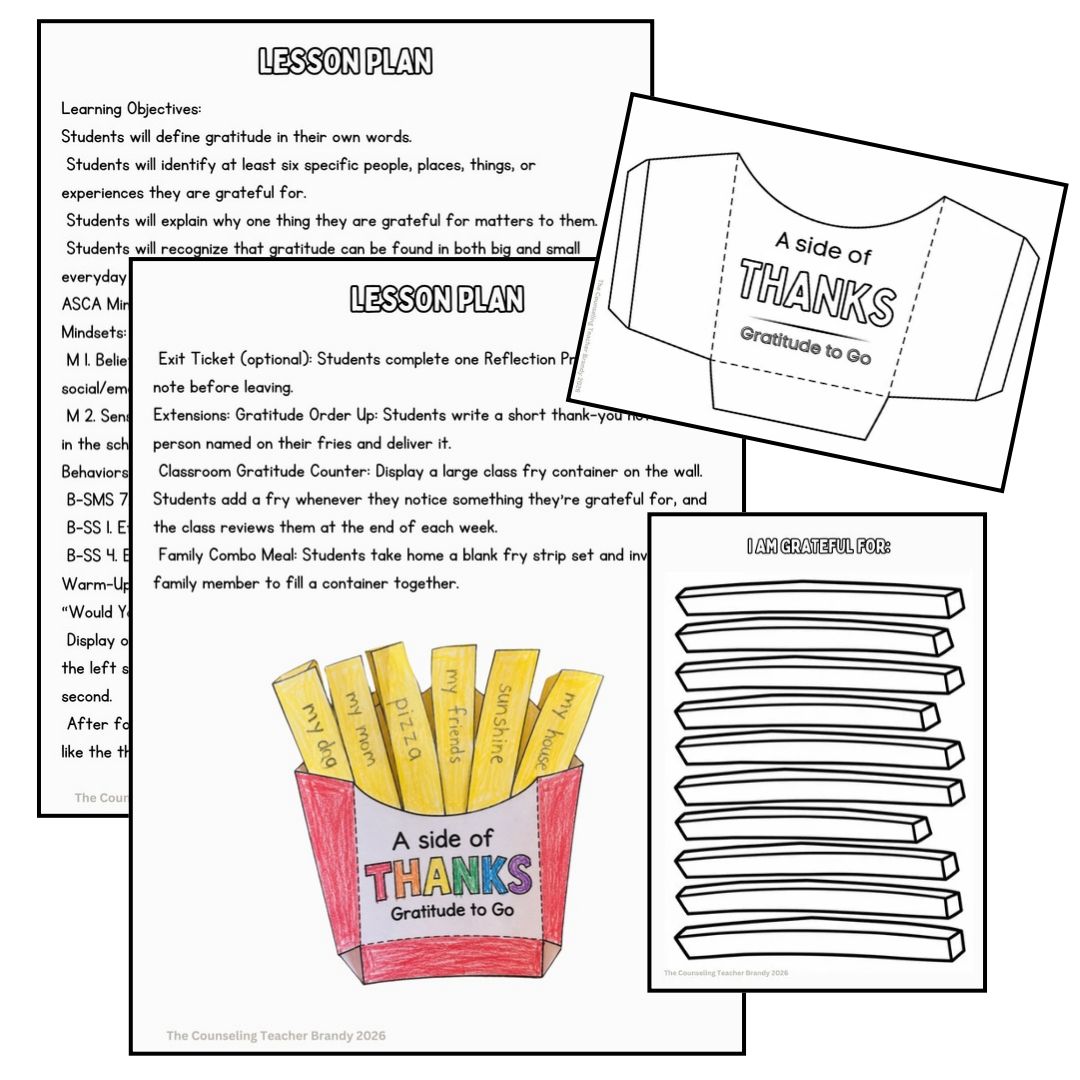 Gratitude Activities Bundle | SEL Lessons, Games &amp; Crafts | 3rd–5th Grade
