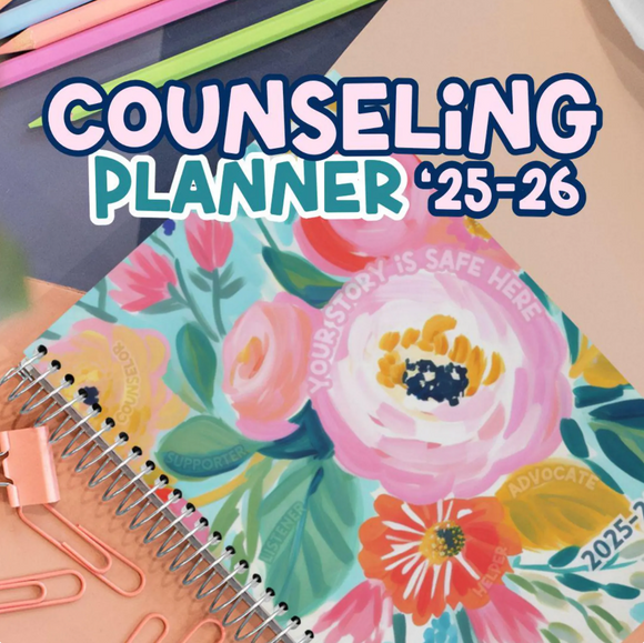 2025-2026 School Counselor Planner – Pre-Sale Edition Flowers