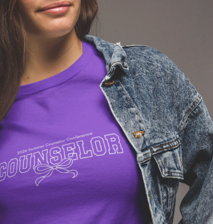 Official Tee for the 2026 Summer Counselor Conference "Bow-tee-ful"