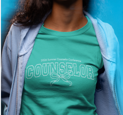 Official Tee for the 2026 Summer Counselor Conference "Bow-tee-ful"