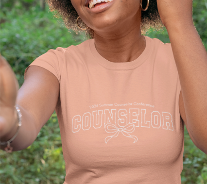 Official Tee for the 2026 Summer Counselor Conference "Bow-tee-ful"
