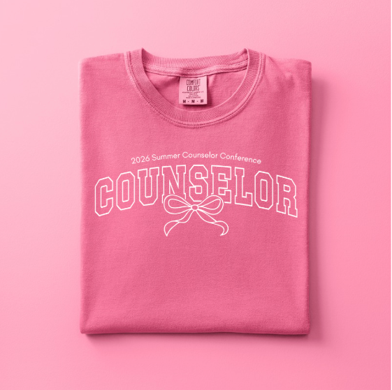 Official Tee for the 2026 Summer Counselor Conference "Bow-tee-ful"