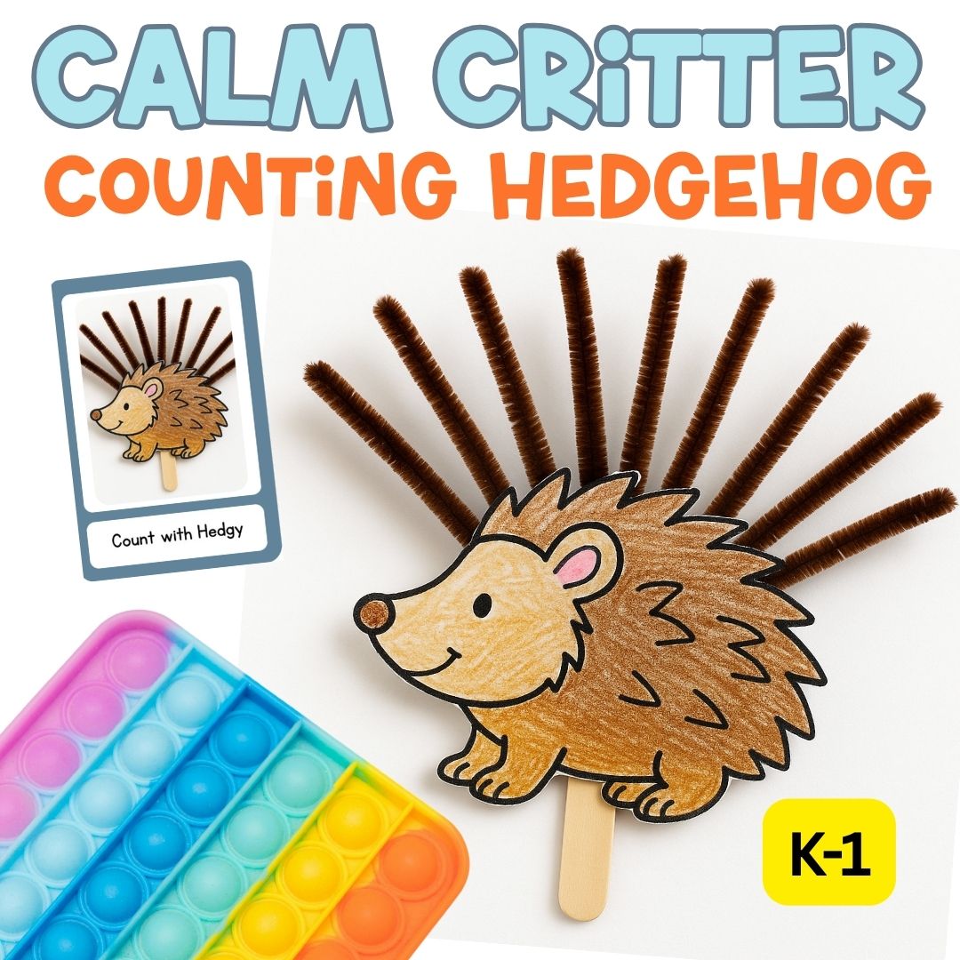 Calm Critters SEL Bundle | Coping Skills Crafts &amp; Lesson Plans | Calm Corner Activities for Kids K-1 Counseling Resources