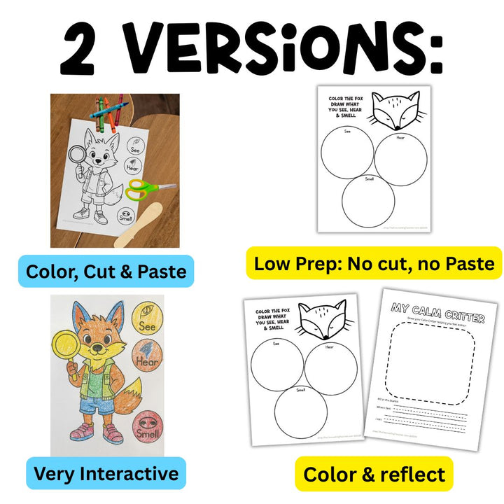 Calm Critters SEL Bundle | Coping Skills Crafts &amp; Lesson Plans | Calm Corner Activities for Kids K-1 Counseling Resources