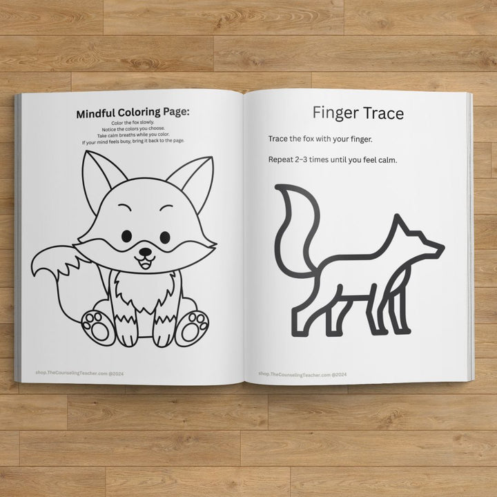 Calm Critters SEL Bundle | Coping Skills Crafts &amp; Lesson Plans | Calm Corner Activities for Kids K-1 Counseling Resources