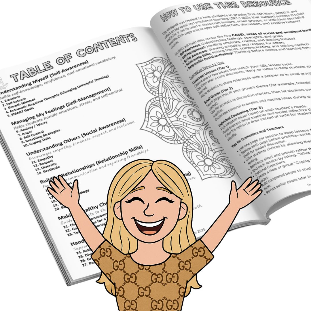 Counselor Companion Printed: The Complete SEL Workbook for Elementary (Grades 3–5)