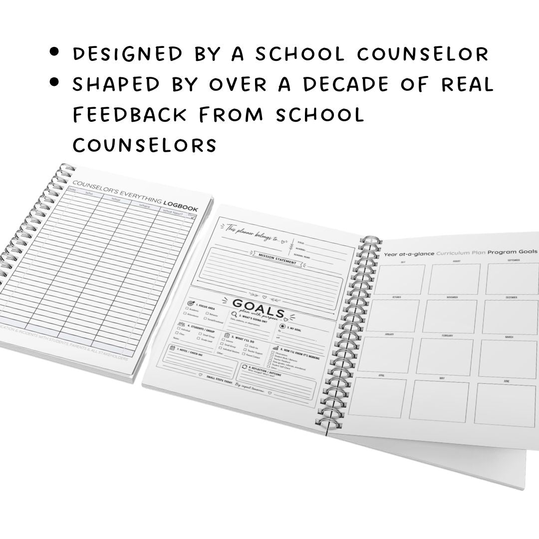 School Counselor Planner 2026-2027 Flowers