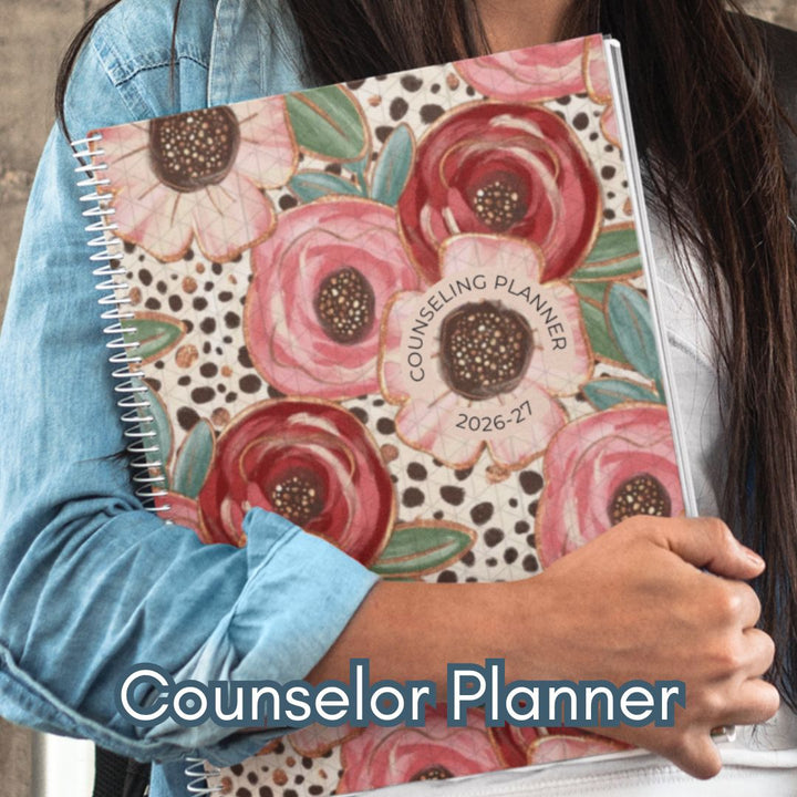 School Counselor Planner 2026-2027 Flowers