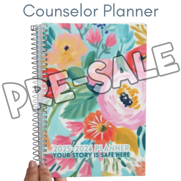 Pre-Sale 25-26 School Counselor Planner Flowers