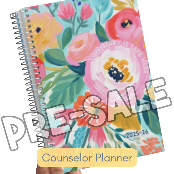 Pre-Sale 25-26 School Counselor Planner Flowers