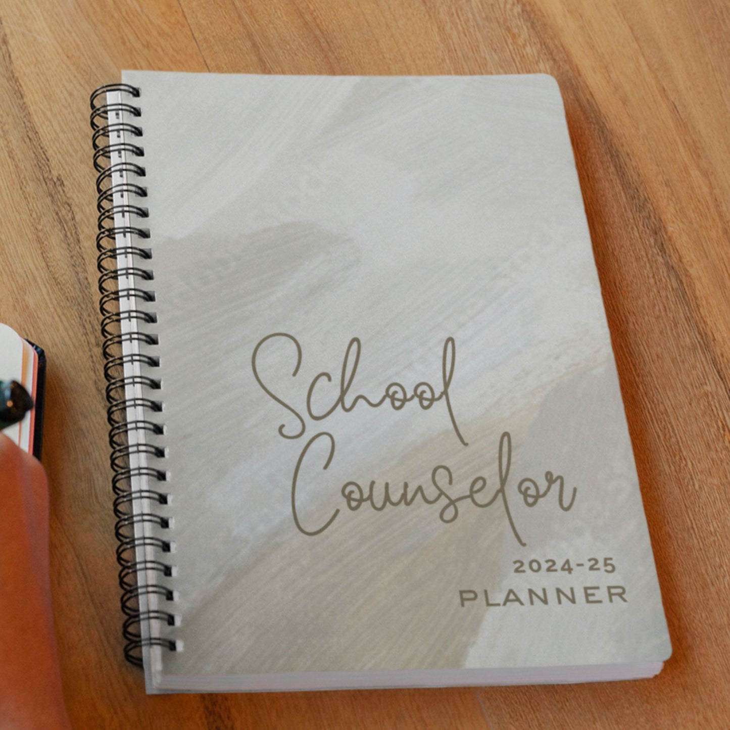 Printed Creamy School Counselor Planner 2024-2025 Size 9" X 11"
