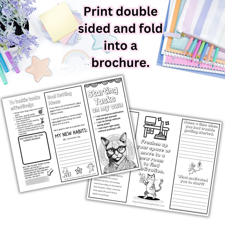 Executive Functioning Brochures 3rd - 5th grades