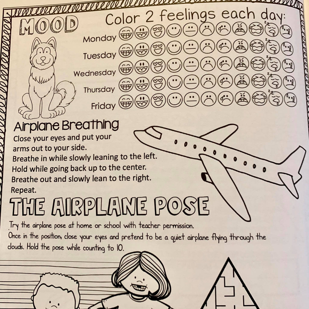 Printed &amp; Shipped Social Emotional Daily Check in Journal with Growth Mindset (lower elementary)
