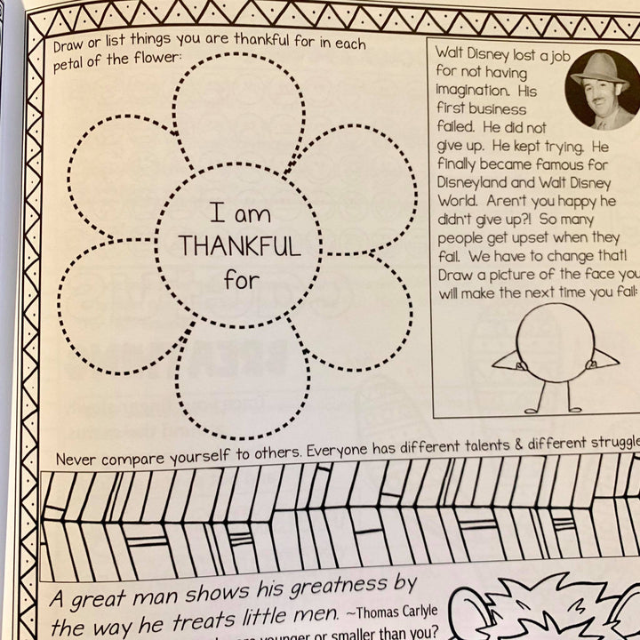 Printed &amp; Shipped Social Emotional Daily Check in Journal with Growth Mindset (lower elementary)