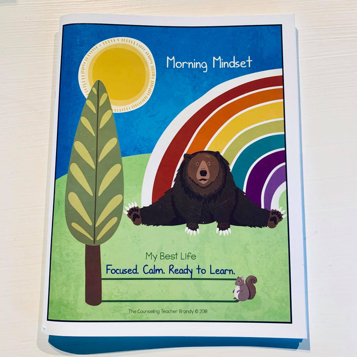 Printed &amp; Shipped Social Emotional Daily Check in Journal with Growth Mindset (lower elementary)