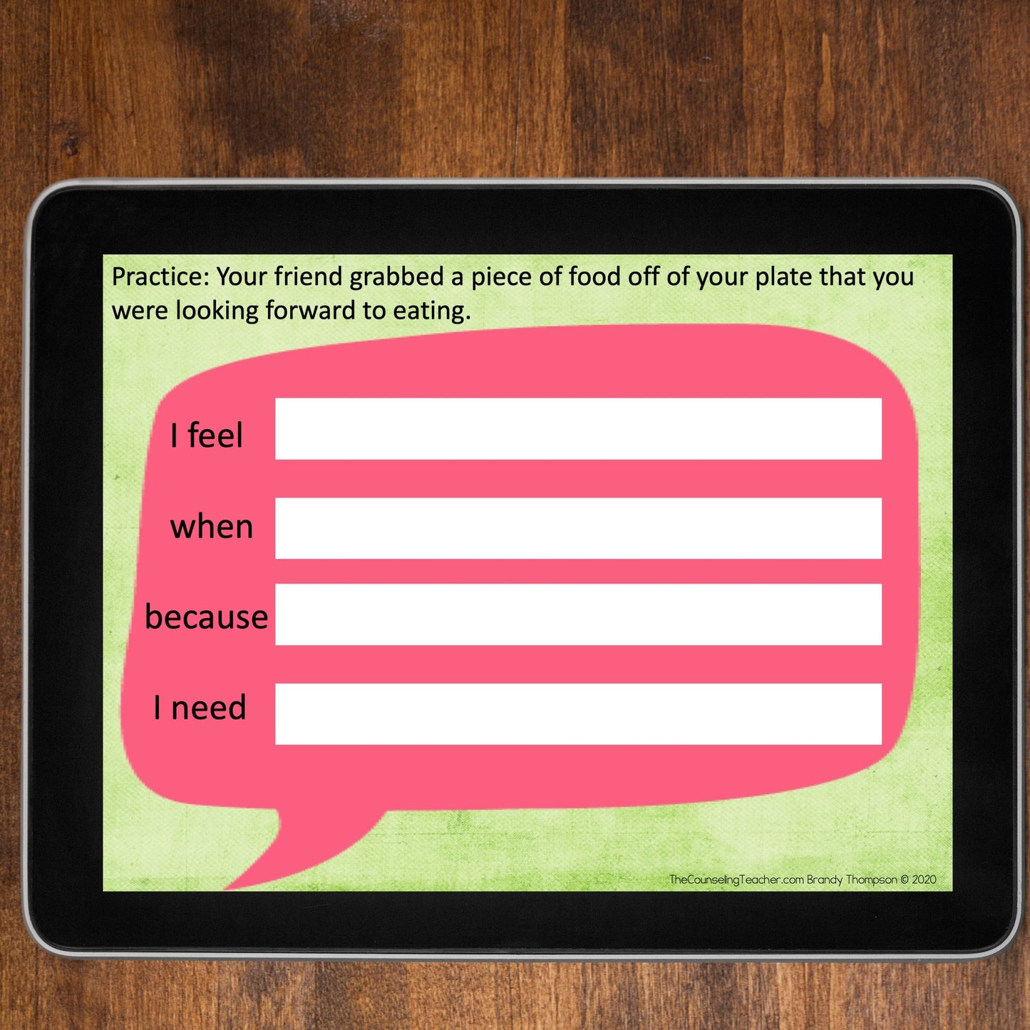 I Messages Interactive Lesson for Google Slides