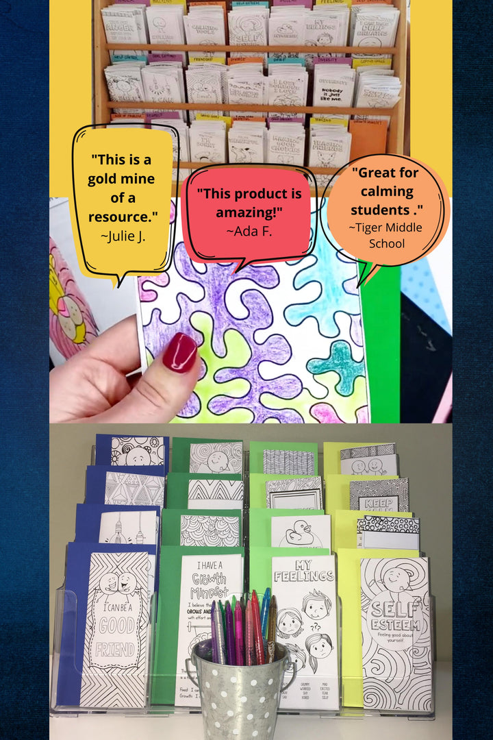 Printed Folded &amp; Shipped Social Emotional Brochures Upper Elementary 50 X 27 topics