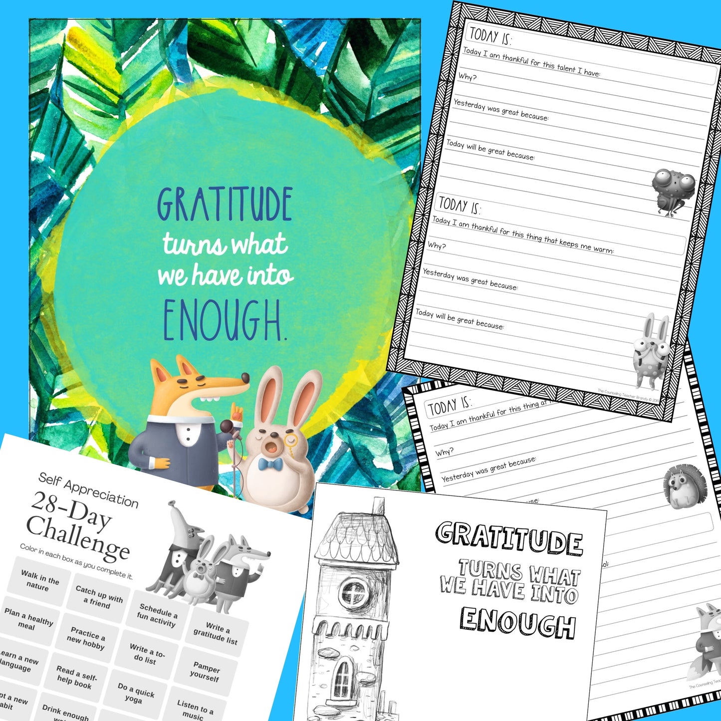 3 Minute Daily Gratitude Journal for Kids