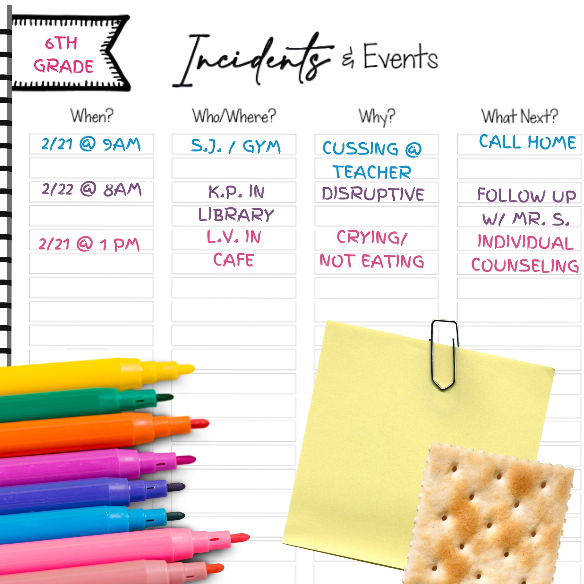 Wet Erase Fine Tip Planner Markers 4 pk for Printed Planner – The  Counseling Teacher Brandy