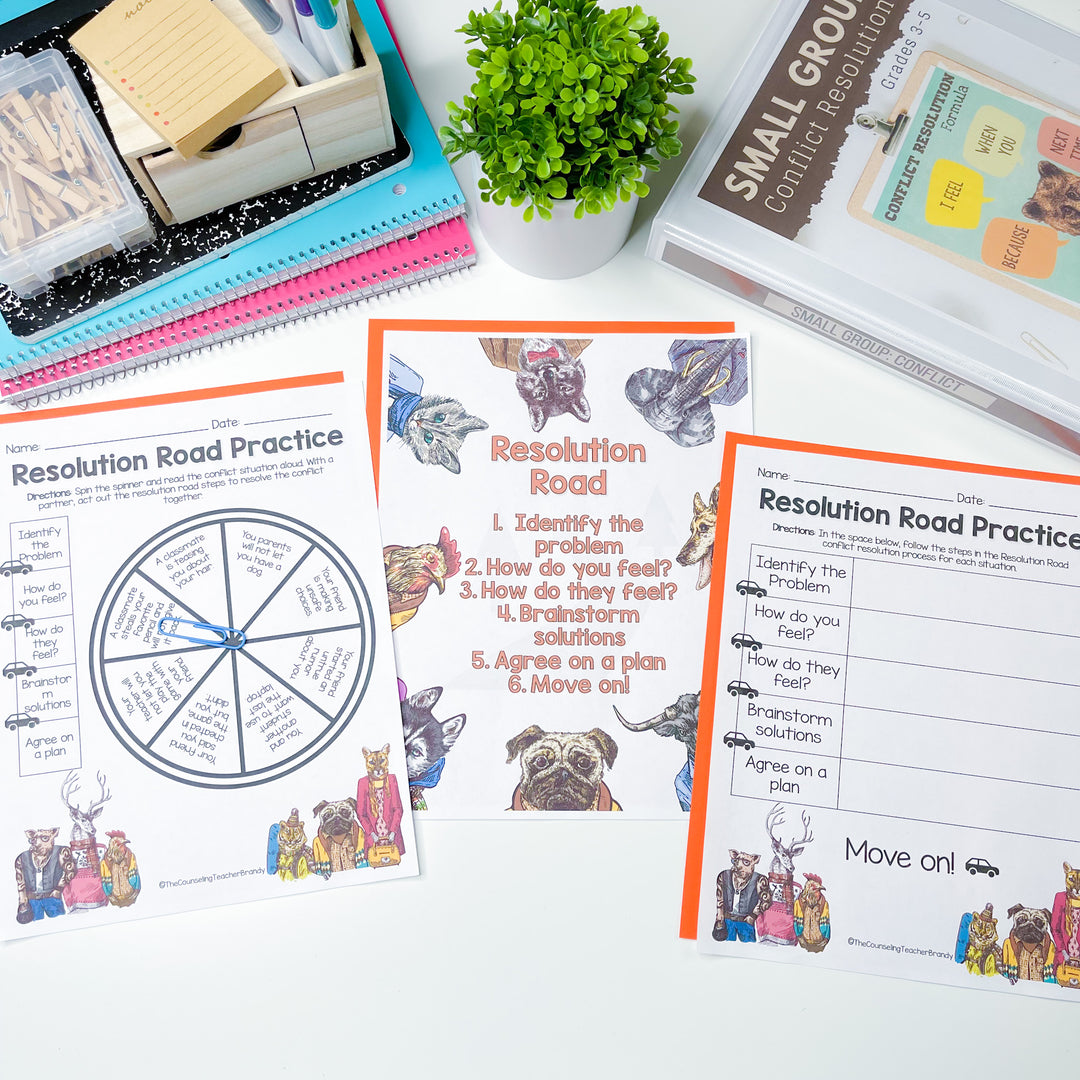 Small Group Counseling Bundle Grades 3rd-5th