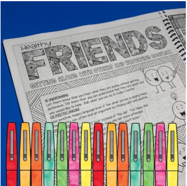 Social Emotional Learning Workbooks Bundle 2nd-12th grade