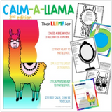 Worry Workbook by the Calm-a-Llama for 3rd-7th grade