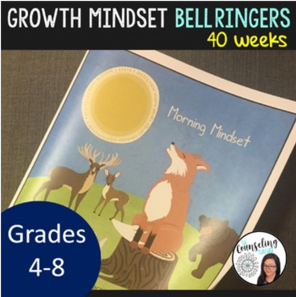 40 week Growth Mindset and Mindfulness Journal Grades 4th -7th (digital file only)