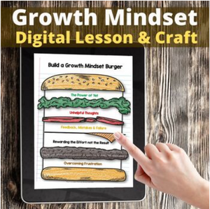 Growth Mindset Digital Lesson and Printable Craft