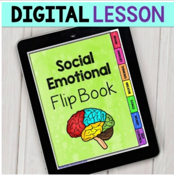 Distance Learning Social Emotional Flip Book for Teens