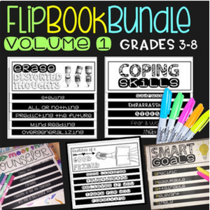 Social Emotional Learning Flipbook Bundle for Upper Elementary and Middle School